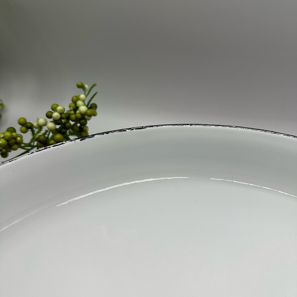 Dansk LG 14” Paella Pan. Red Enamel over Steel Curved Pot. Spots of Damage - Picture 13 of 16